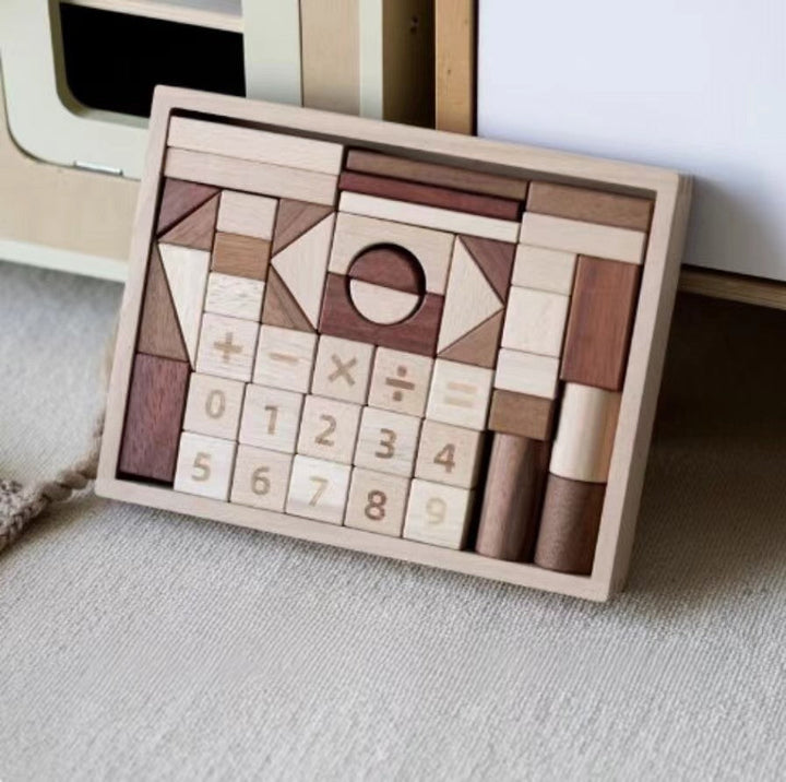 Handcrafted Unpainted Large Wooden Building Blocks