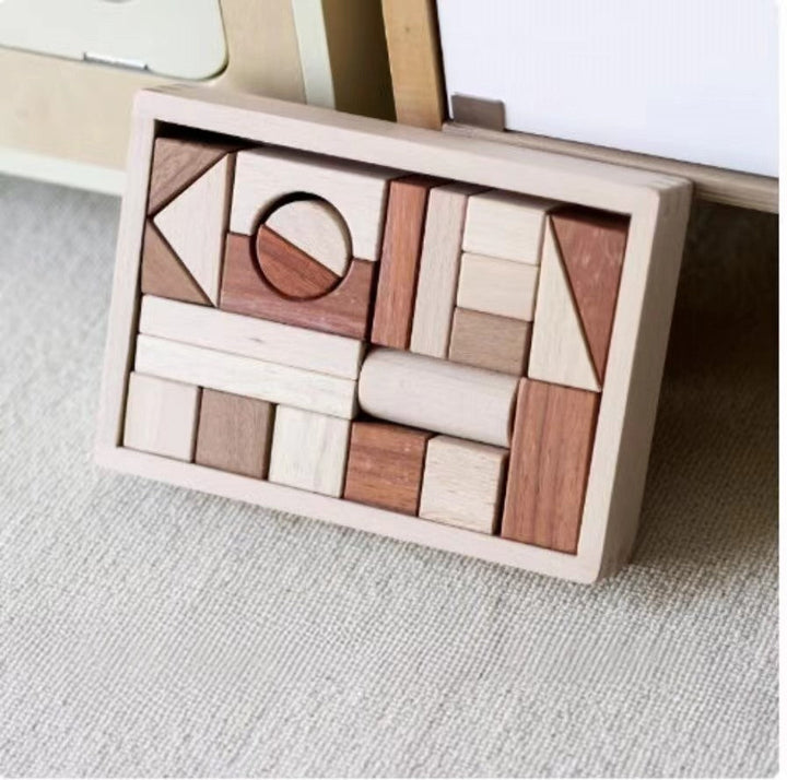 Handcrafted Unpainted Large Wooden Building Blocks