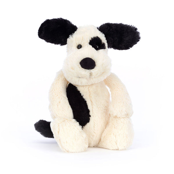 Jellycat Bashful Black & Cream Puppy 31cm
