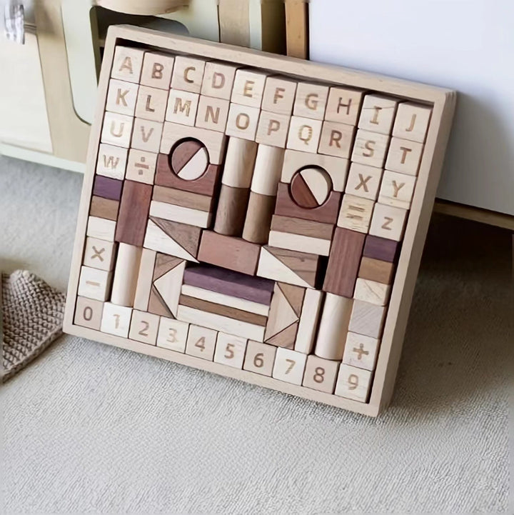 Handcrafted Unpainted Large Wooden Building Blocks