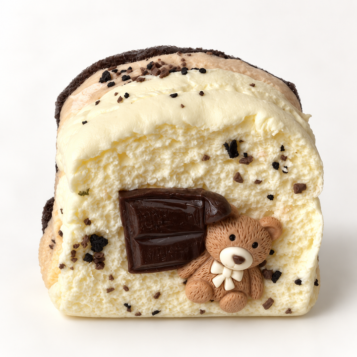 Mini Tiramisu Bear Toast Squishy Toy