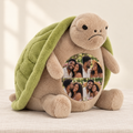 Personalized Photo Turtle Plush – Custom Belly Collage Gift with example custom photographs